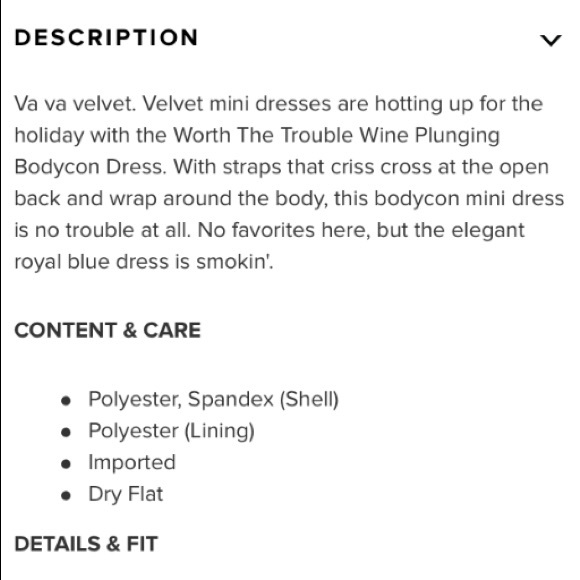 TOBI Velvet Plunge Criss Cross Halter Party Dress - Picture 6 of 7